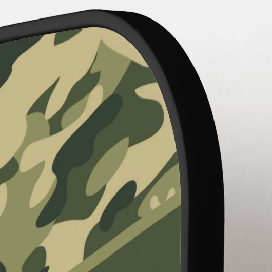 Gepersonaliseerd leger Groene Camouflage 2 Pickleball Paddle (Links Detail)