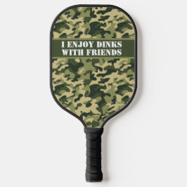 Gepersonaliseerd leger Groene Camouflage 2 Pickleball Paddle