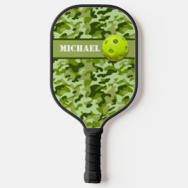 Gepersonaliseerd leger Groene Camouflage Pickleball Paddle