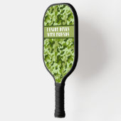 Gepersonaliseerd leger Groene Camouflage Pickleball Paddle (Links)