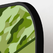 Gepersonaliseerd leger Groene Camouflage Pickleball Paddle (Links Detail)