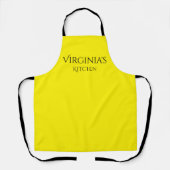 Gepersonaliseerd Lemon Yellow Kitchen Apron Schort (Voorkant)