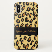 Gepersonaliseerd leopard-huidpatroon Case-Mate iPhone case (Achterkant)
