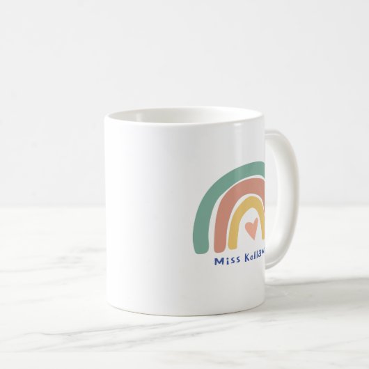 gepersonaliseerd leraar cadeau, aangepaste leraar  koffiemok (Voorkant rechts)