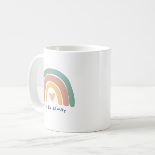 gepersonaliseerd leraar cadeau, aangepaste leraar  koffiemok (Voorkant links)