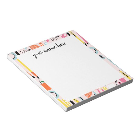 Gepersonaliseerd leraar notitieblok (Schuin)