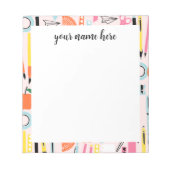 Gepersonaliseerd leraar notitieblok (Voorkant)