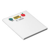 Gepersonaliseerd leraar Notitieblok, leraar gesche Notitieblok (Schuin)