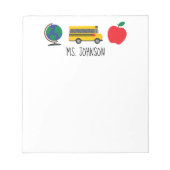 Gepersonaliseerd leraar Notitieblok, leraar gesche Notitieblok (Voorkant)