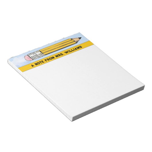 Gepersonaliseerd lesgeven notitieblok (Schuin)