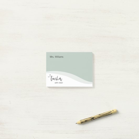 Gepersonaliseerd lesgeven post-it® notes (Op bureau)