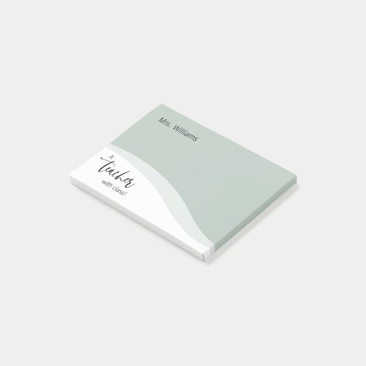 Gepersonaliseerd lesgeven post-it® notes (Schuin)