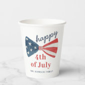 Gepersonaliseerd Leuk 4 juli Papieren Bekers (Voorkant)