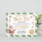 Gepersonaliseerd leuk certificaat van Sinterklaas (Staand voorkant)