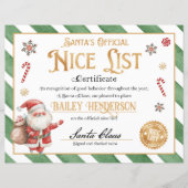 Gepersonaliseerd leuk certificaat van Sinterklaas (Voorkant)