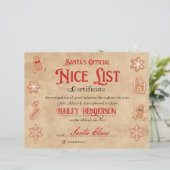 Gepersonaliseerd leuk certificaat van Sinterklaas (Staand voorkant)