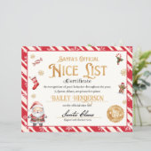 Gepersonaliseerd leuk certificaat van Sinterklaas (Staand voorkant)