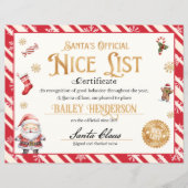 Gepersonaliseerd leuk certificaat van Sinterklaas (Voorkant)
