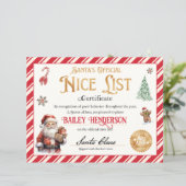 Gepersonaliseerd leuk certificaat van Sinterklaas (Staand voorkant)