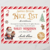 Gepersonaliseerd leuk certificaat van Sinterklaas (Voorkant)