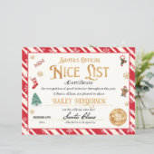 Gepersonaliseerd leuk certificaat van Sinterklaas (Staand voorkant)