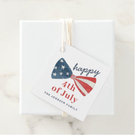 Gepersonaliseerd Leuk Gelukkig 4 juli Bedankjes Labels