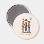 Gepersonaliseerd Leuk Kind Zombie Halloween (10) Magneet (Voorkant / Achterkant)
