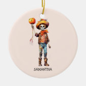 Gepersonaliseerd Leuk Kind Zombie Halloween (3) Keramisch Ornament (Voorkant)