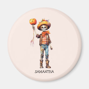 Gepersonaliseerd Leuk Kind Zombie Halloween (3) Magneet