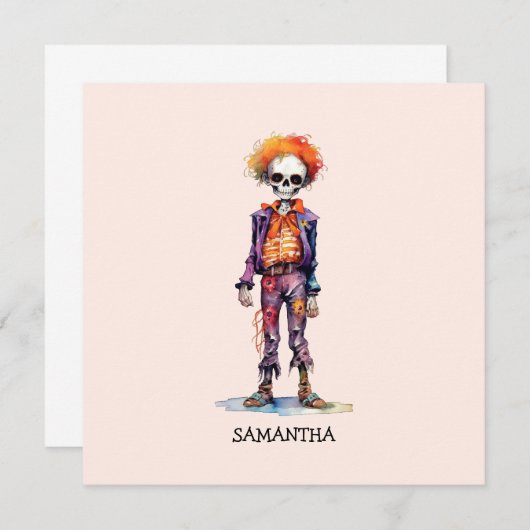 Gepersonaliseerd Leuk Kind Zombie Halloween (6) (Voorkant / Achterkant)