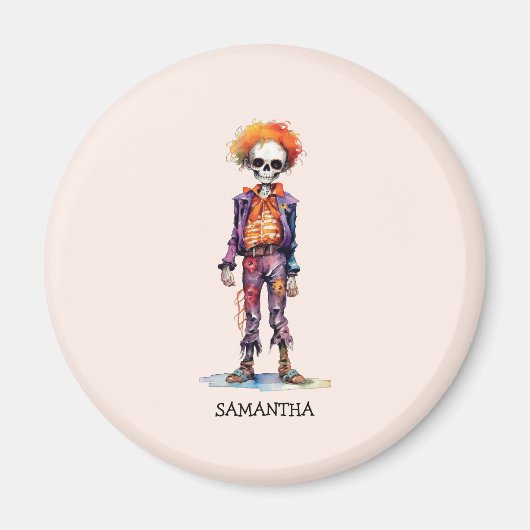 Gepersonaliseerd Leuk Kind Zombie Halloween (6) Magneet (Voorkant)