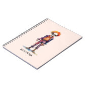 Gepersonaliseerd Leuk Kind Zombie Halloween (6) Notitieboek (Linkerzijde)