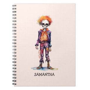 Gepersonaliseerd Leuk Kind Zombie Halloween (6) Notitieboek