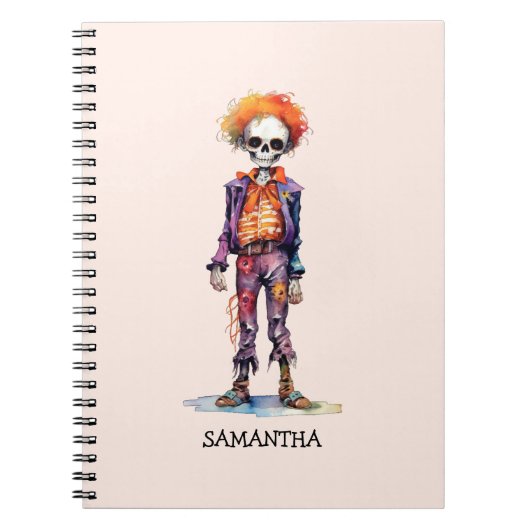 Gepersonaliseerd Leuk Kind Zombie Halloween (6) Notitieboek (Voorkant)