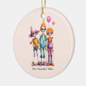 Gepersonaliseerd Leuk Kind Zombie Halloween (9) Keramisch Ornament (Links)