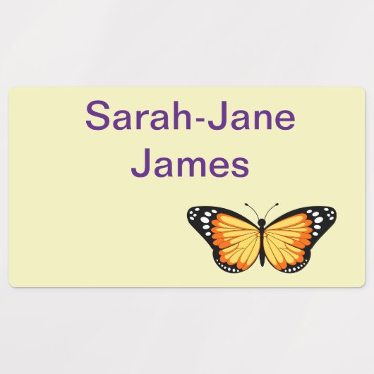 Gepersonaliseerd leuk Kinder label (Design 2)