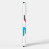 Gepersonaliseerd leuk, kleurrijk glijdend hartenpa Case-Mate iPhone case (Achterkant / Rechts)