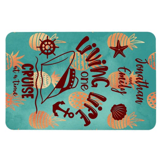 Gepersonaliseerd Leven Een Cruise bij een Tijddeur Magneet (Horizontaal)