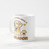 Gepersonaliseerd leven is beter met een Labrador-M Koffiemok (Voorkant links)