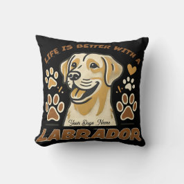 Gepersonaliseerd leven is beter met een Labrador-w Kussen