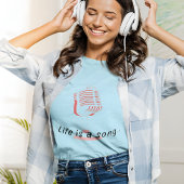 Gepersonaliseerd leven is een Song-t-shirt T-shirt