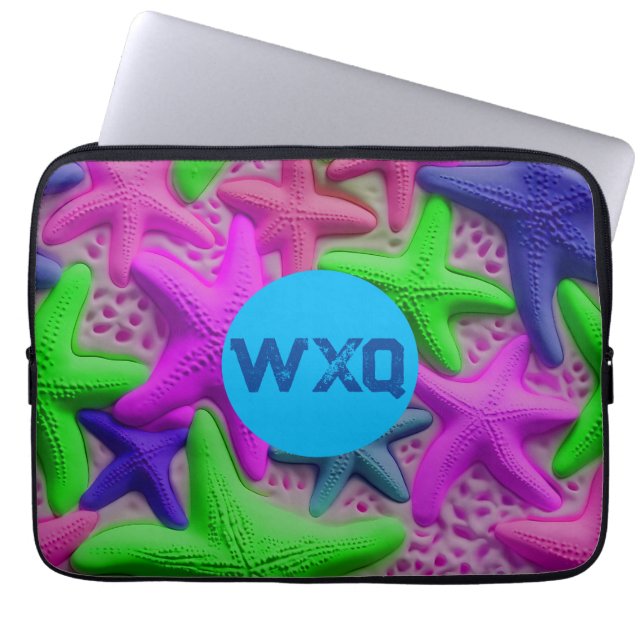 Gepersonaliseerd Levendige Zeesterren Tablet Sleev Laptop Sleeve (Voorkant)