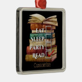 Gepersonaliseerd lezen eerst metalen ornament (Rechts)