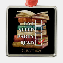 Gepersonaliseerd lezen eerst metalen ornament
