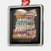 Gepersonaliseerd lezen eerst metalen ornament (Links)
