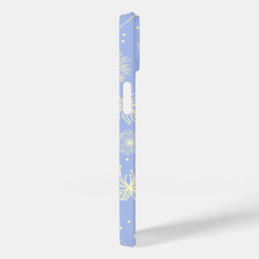 Gepersonaliseerd lichtblauw Floral Dandelion Patro Case-Mate iPhone Case (Achterkant / Rechts)