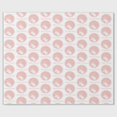 Gepersonaliseerd lichtroze Roos, magisch Unicorn Cadeaupapier (Vlak)