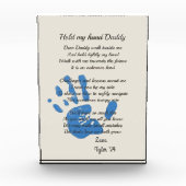 Gepersonaliseerd lief papa gedicht fotoblokken (Voorkant)