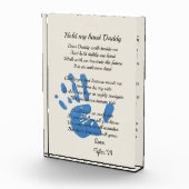 Gepersonaliseerd lief papa gedicht fotoblokken (Rechts)