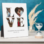 Gepersonaliseerd liefdeshart 4 Foto Verticaal Plaq Fotoplaat<br><div class="desc">Moderne en elegante vormgeving Gepersonaliseerd het liefdeshart 4 Foto Vertical Plaque,  die kan worden aangepast met jouw tekst. Klik op de knop "Aanpassen" en gebruik onze ontwerptool om deze sjabloon te wijzigen. Bekijk de grafische kunstontwerpopslag voor andere producten die bij dit ontwerp passen!</div>